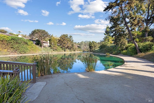 view of water feature