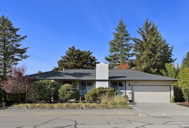 ranch-style house with a garage