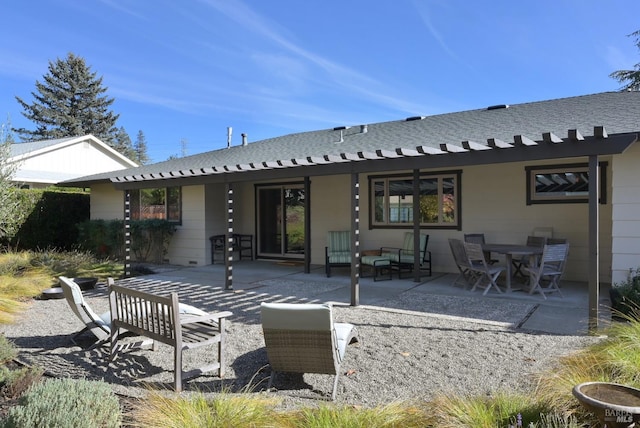 back of house featuring a patio area