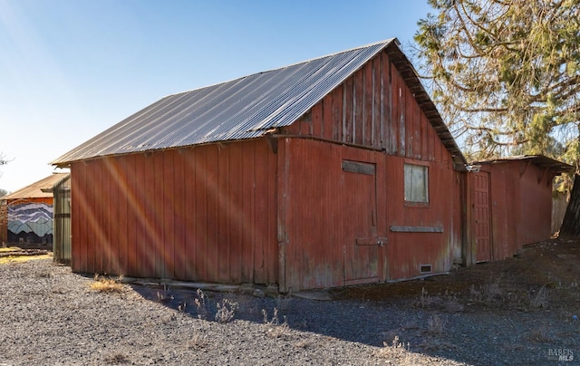 view of outbuilding