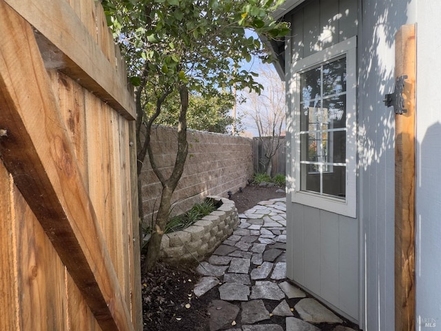 view of patio / terrace with a fenced backyard