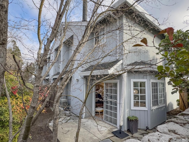 view of home's exterior with a patio