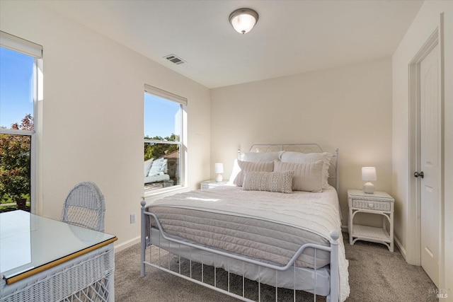 bedroom with carpet flooring