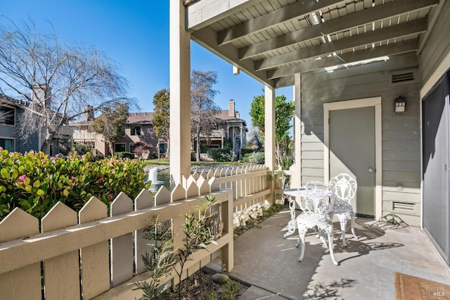 view of patio / terrace with a pergola