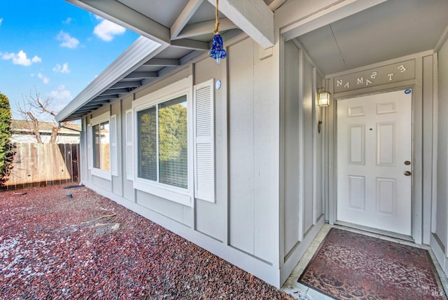 view of entrance to property