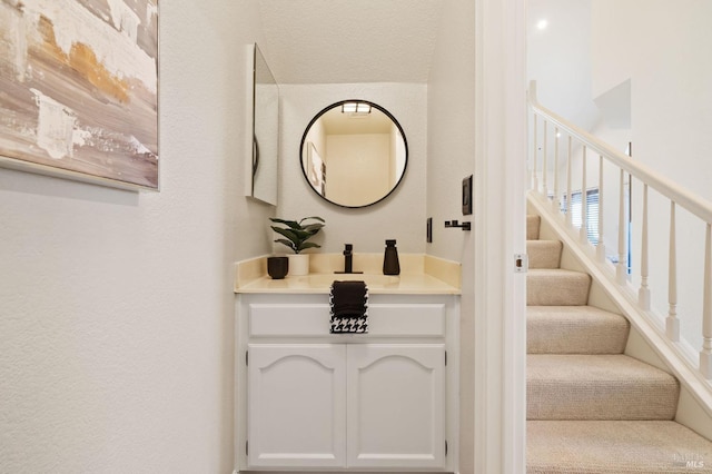 interior space with vanity