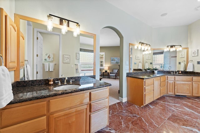 bathroom with vanity