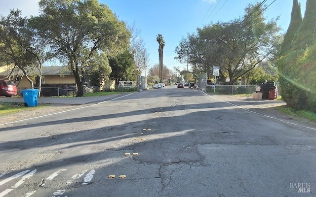 view of road