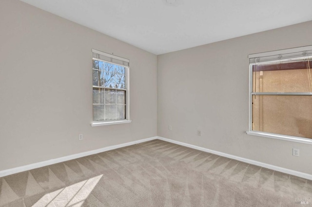 spare room with carpet flooring