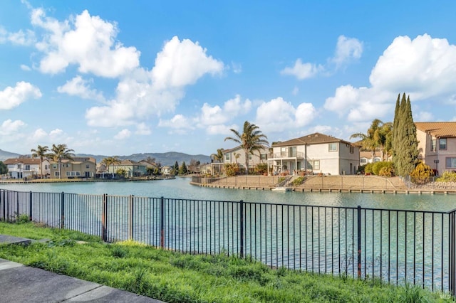 water view featuring a mountain view