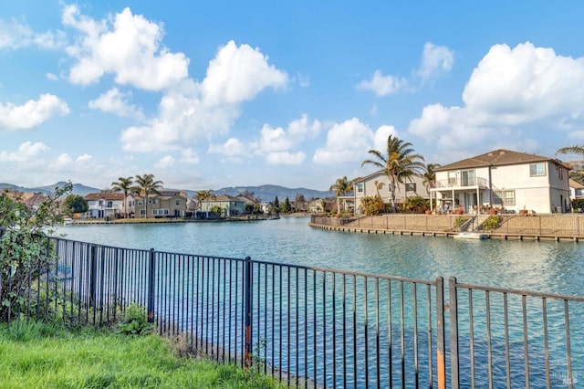 property view of water with a mountain view