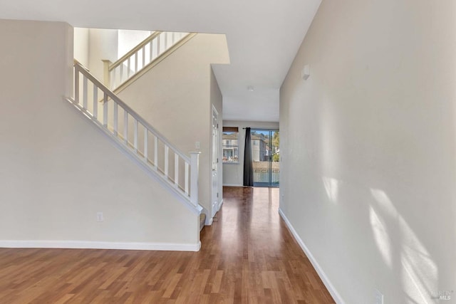 interior space with wood-type flooring