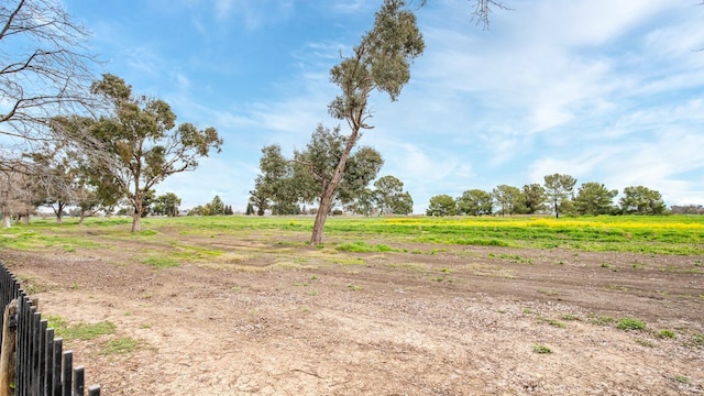 view of yard featuring a rural view