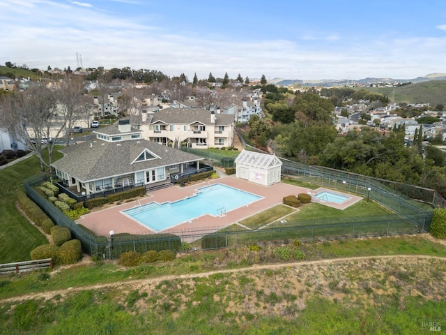 view of pool