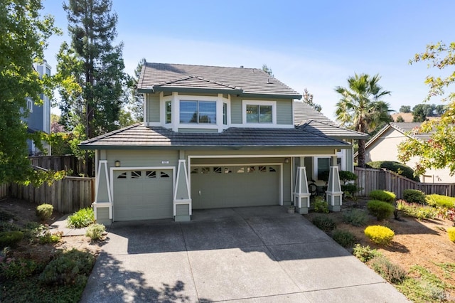 front facade featuring a garage