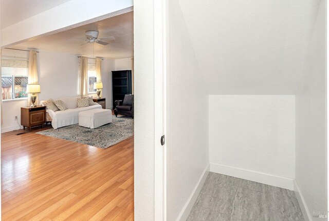 interior space featuring hardwood / wood-style floors