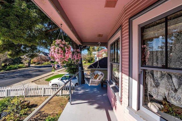 view of patio / terrace featuring covered porch