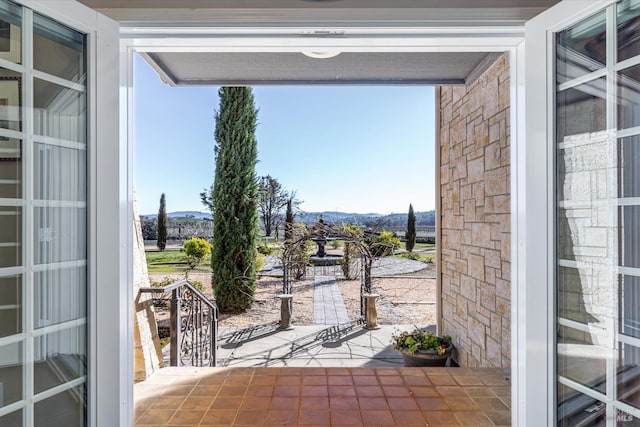 view of doorway to outside