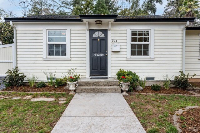 view of front of home