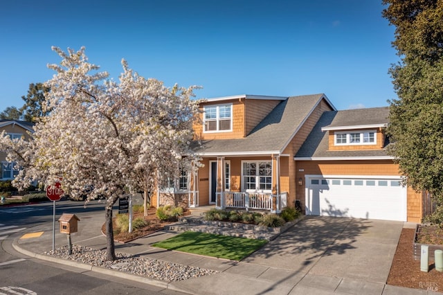 craftsman-style house with covered porch