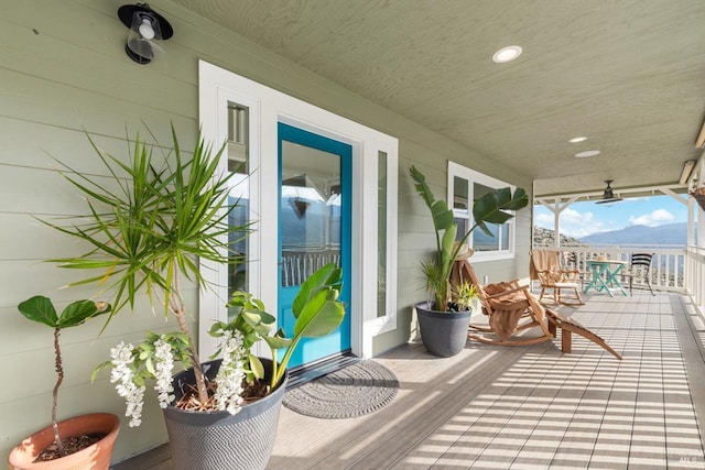 exterior space with covered porch