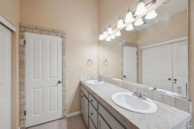 bathroom featuring vanity