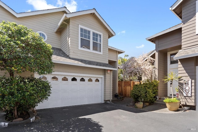 front facade featuring a garage