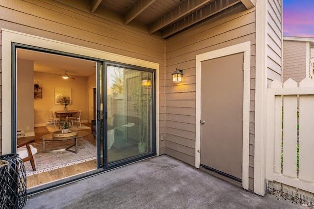 57 Lakeshore Ct, Richmond, CA 94804 - exterior entry at dusk with fence