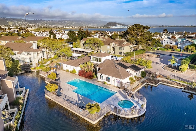 57 Lakeshore Ct, Richmond, CA 94804 - drone / aerial view featuring a residential view and a water view