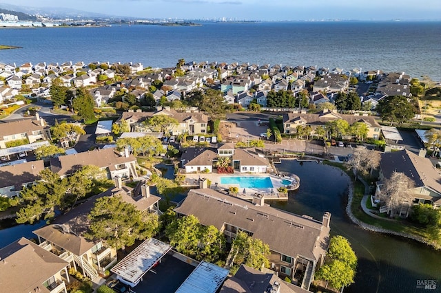 57 Lakeshore Ct, Richmond, CA 94804 - aerial view with a residential view and a water view
