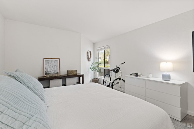 bedroom featuring light hardwood / wood-style flooring