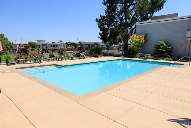 view of pool with a patio