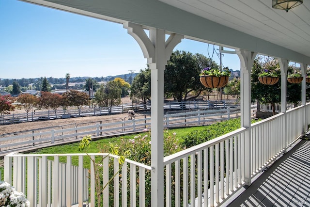 view of patio / terrace featuring fence