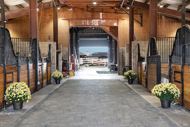 view of horse barn