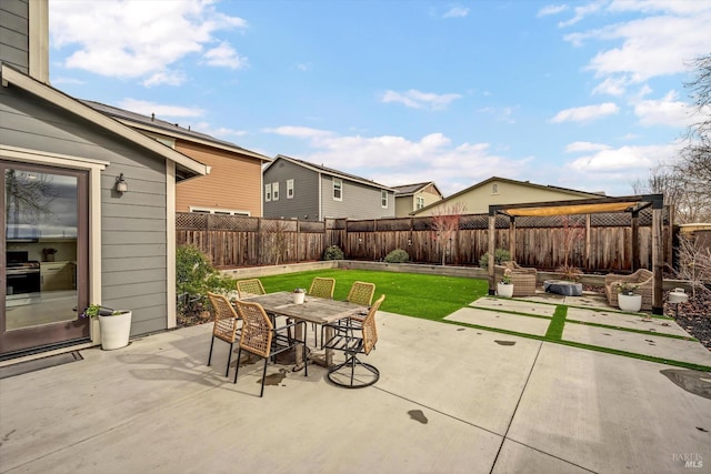 view of patio / terrace featuring a grill