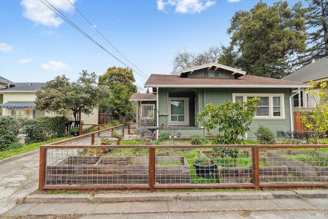 view of bungalow