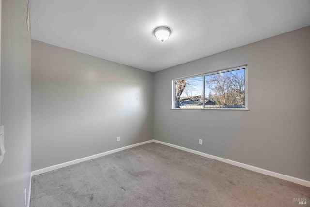 view of carpeted empty room