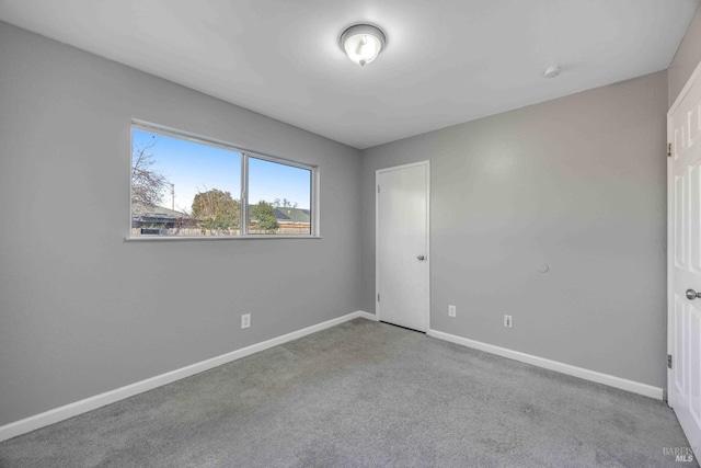 view of carpeted empty room