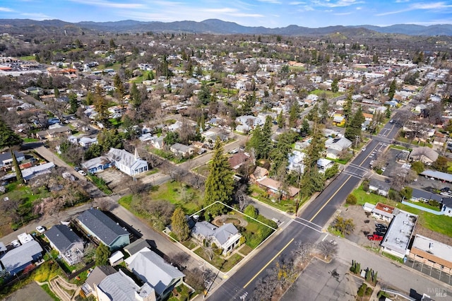 825 N Forbes St, Lakeport, CA 95453 - drone / aerial view with a mountain view