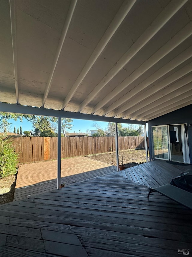 view of wooden terrace