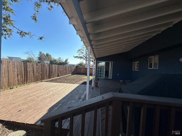 view of wooden terrace