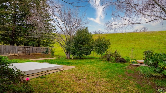 view of yard with a patio area