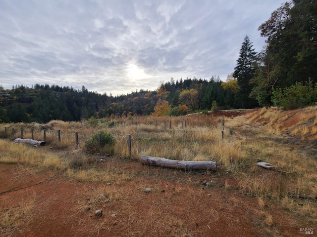 view of nature with a rural view