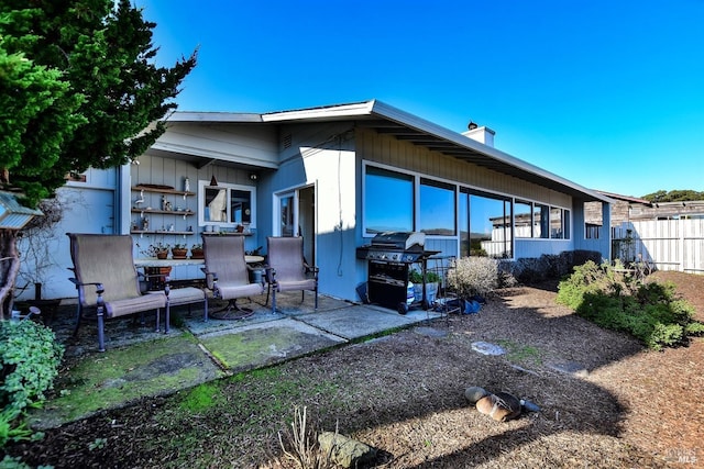 view of rear view of property