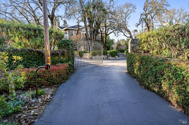3057 Saint Helena Hwy N, Saint Helena, CA 94574 - view of road with a gate and a gated entry
