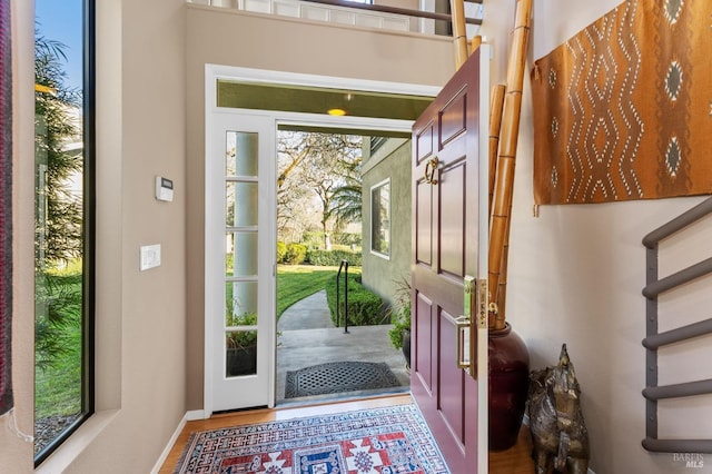 3057 Saint Helena Hwy N, Saint Helena, CA 94574 - foyer entrance with wood finished floors and baseboards