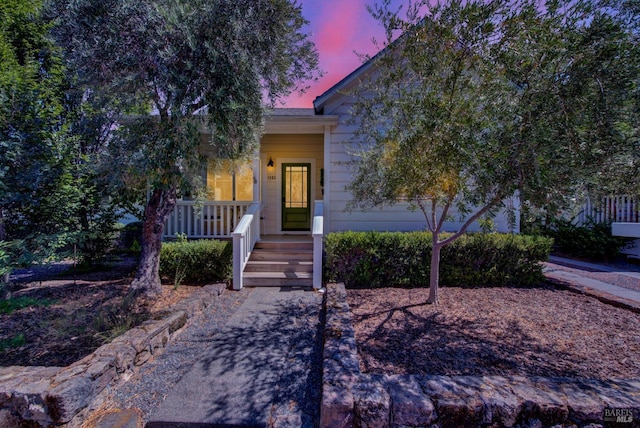 view of front of home