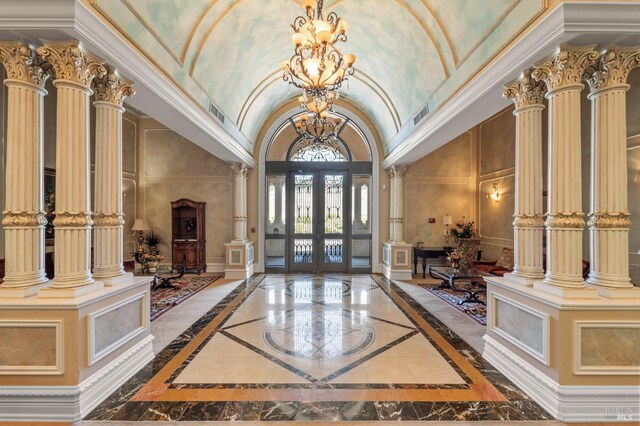 1120 Sonata Dr, Vallejo, CA 94591 - community lobby featuring a high ceiling and a decorative wall