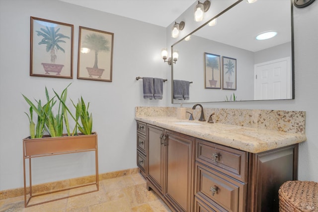 bathroom featuring vanity