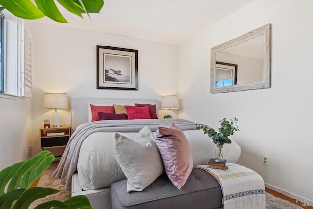 bedroom with baseboards